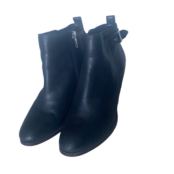 Coach black leather ankle bootie size 7.5 (SH11) - Picture 2 of 13